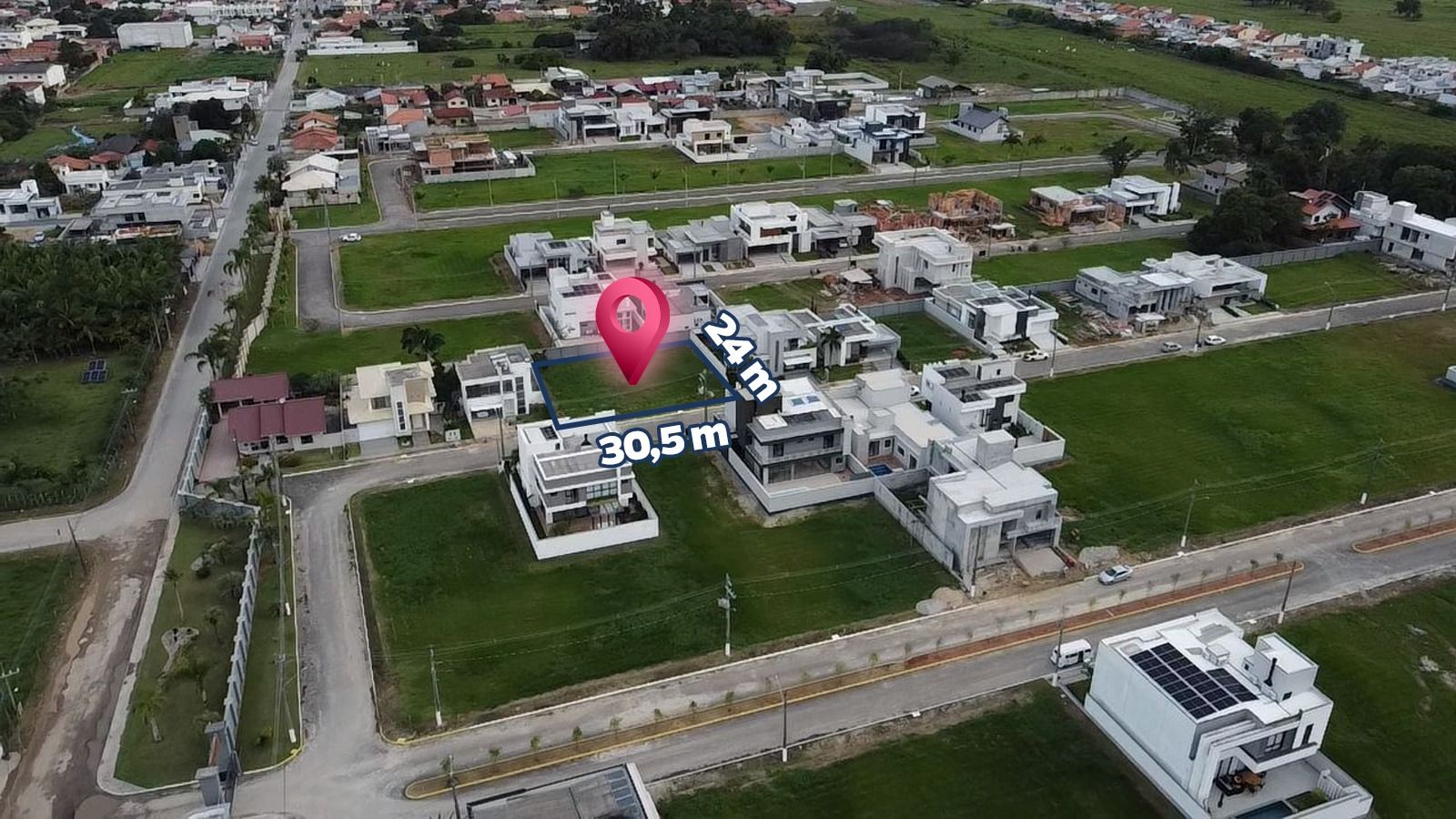 Dois lotes à venda no Residencial Alameda Peixoto em Tijucas/SC.