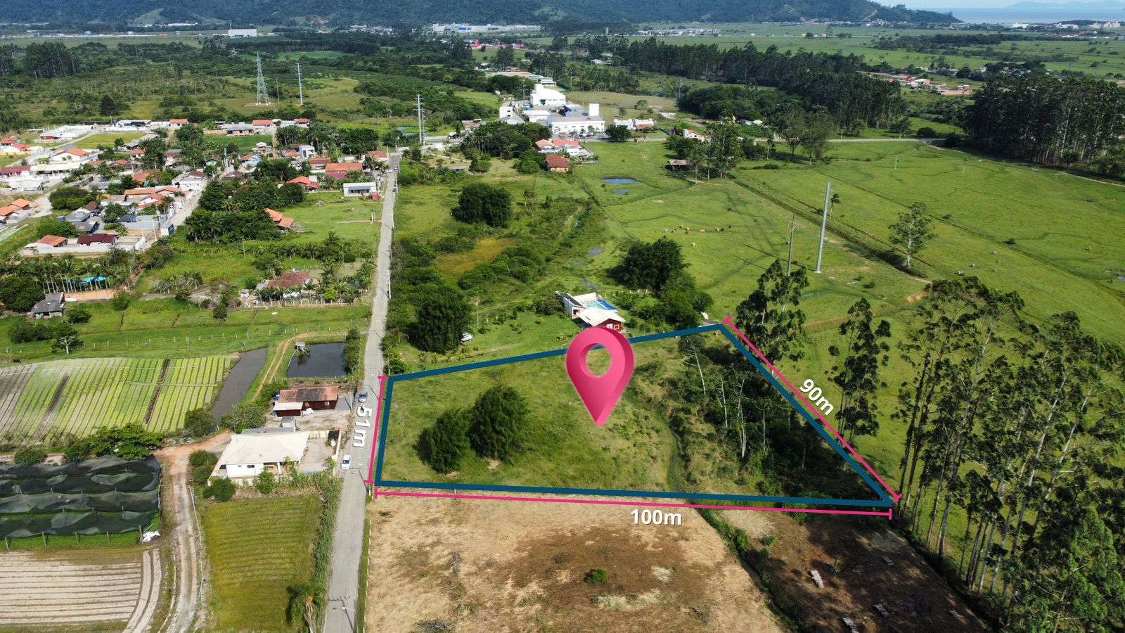 Terreno com amplo espaço no Sertão de Santa Luzia em Porto Belo