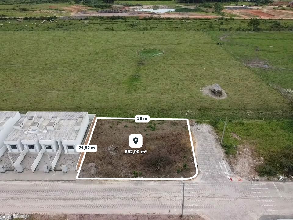Excelente lote de esquina no bairro Nova descoberta - Tijucas